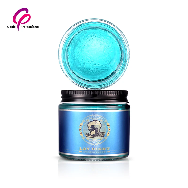 100g Shine Effect Private Label Water Based Pomade Hair Styling Wax Unisex Curly Hair Cream Hair Extension for Men Curl Cream