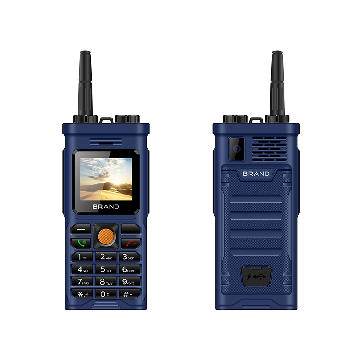 A100-B OEM 2400-3600mah Walkie-Talkie Feature Phone Support Power Bank With Flashlight For Outdoor