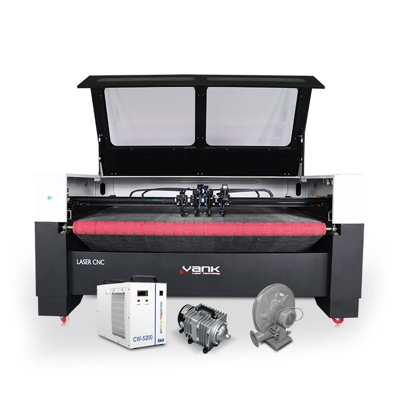 auto feeding table 180x120 fabric co2 laser cutting machine