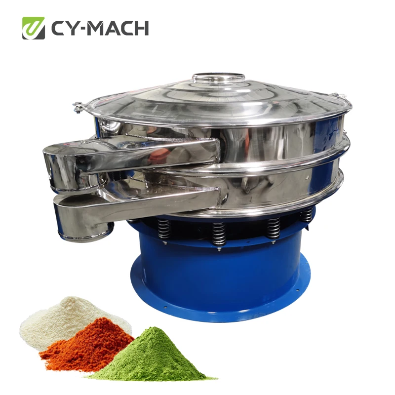 CY-MACH Factory supplier Vibrating Sieve Screen Rotary Powder Vibratory Sieve Machine Double-layer Circular Vibrating Screen