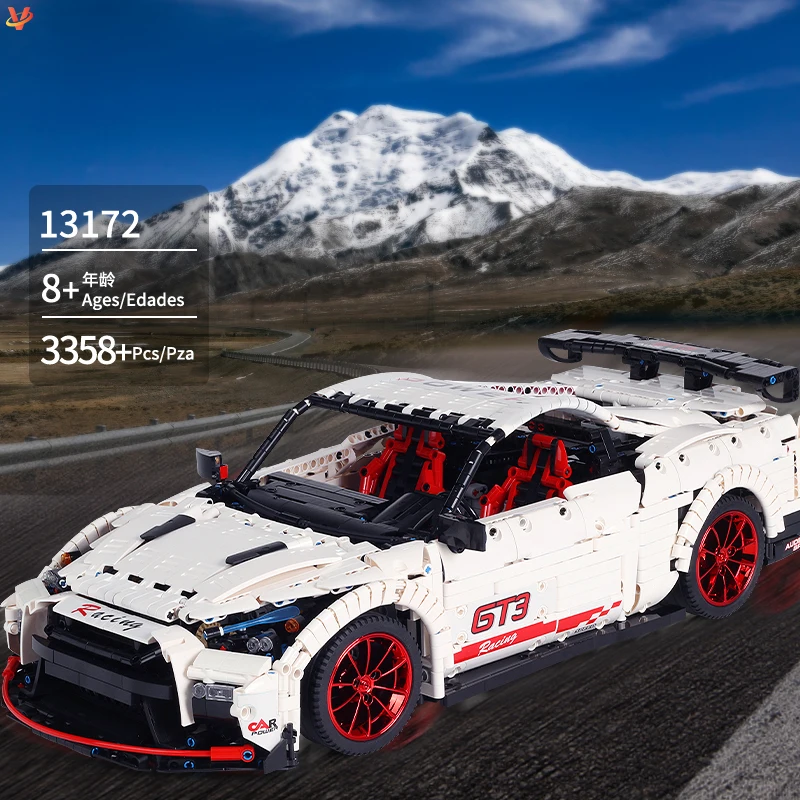 Mould King 13172 Sports Supercar Racing Car 3358pcs Model Car Bricks Toy Sets Model Building Blocks