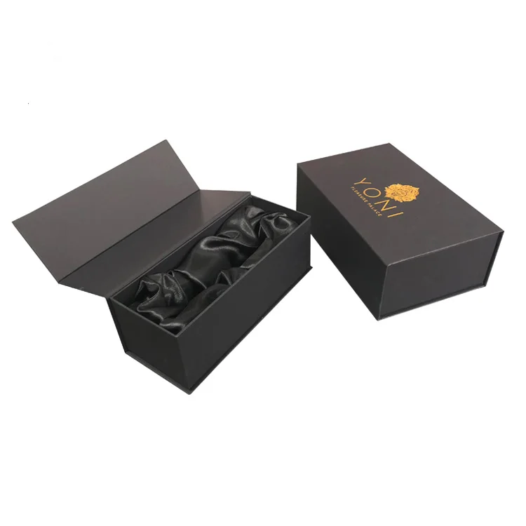 Matt Black Luxury cardboard wine glass box packing printing gift boxes for wine glasses packaging