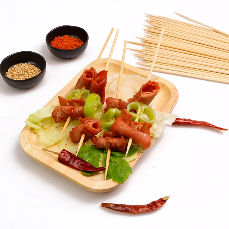 4mm *15 cm round long bamboo bbq skewer stick for sale