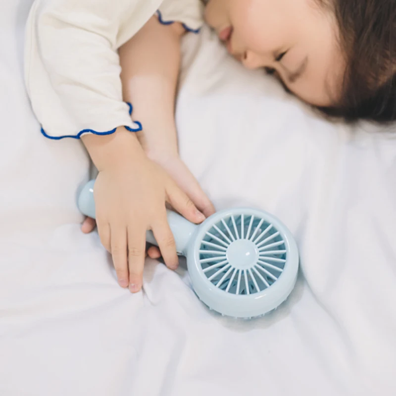 High Speed Toy Cute Led Mini Fan 5V Dc Usb Rechargeable Battery Operated Portable Cheap Promotion Personalized Hand Held Fan 2W