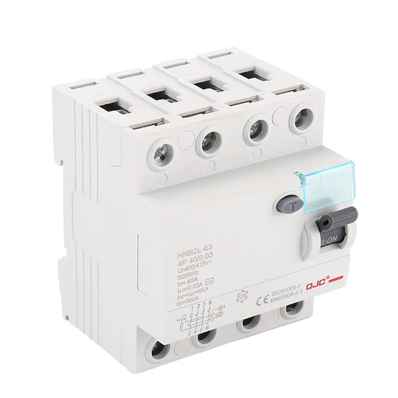 Электронные автоматические выключатели QJC MCB RCB RCBO RCD 4 p 4 полюс 6 КА 6 ка 10/16/20/32/40/50/63/80/100/125 Ампер 30 мА