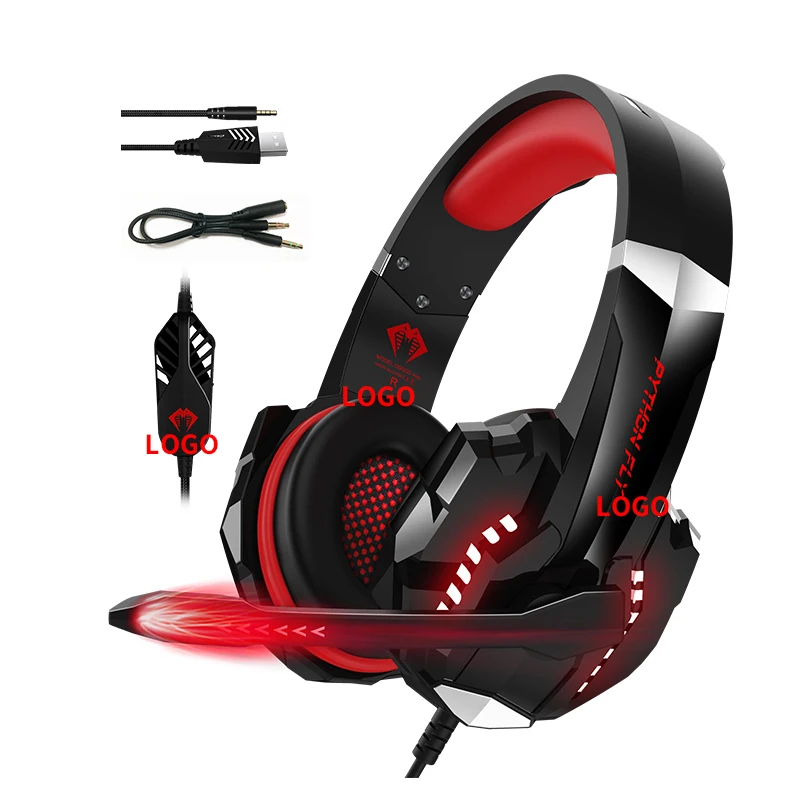 
Free shipping audifonos con de diadema fone gamer earphone led headset gaming headphones with microphone light for xbox 