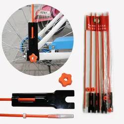 Bike Safety Flag Pole, Bicycle Sports Flag With Fiberglass Pole