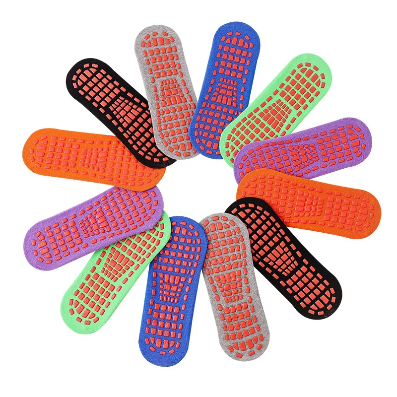 Bulk Wholusale Custom PVC Yoga Trampoline Grip Socks