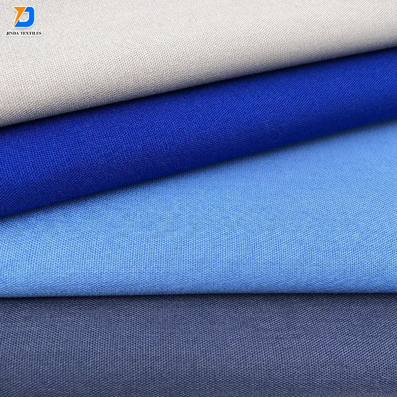 Jinda  tissu  Hot selling 100% polyester or poly fabrics gabardine or canvas fabric chef uniform fabric