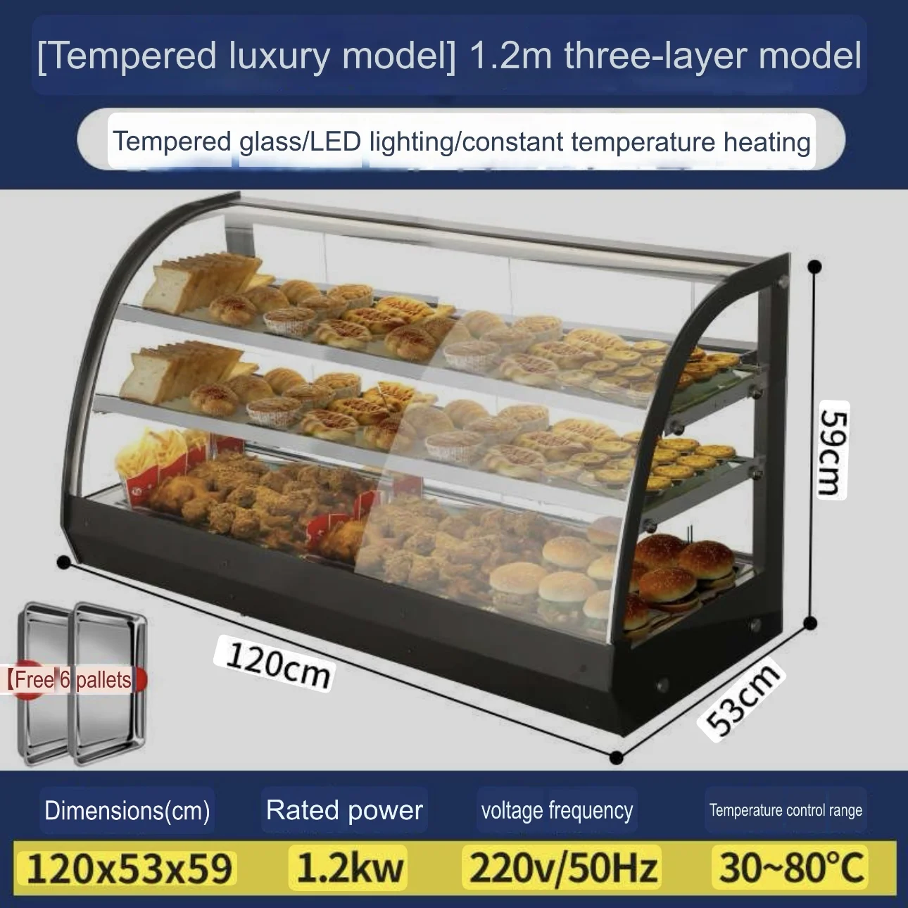 Heating table small glass steamer steamed bun cabinet fully automatic steaming bun furnace insulation cabinet steamed buns