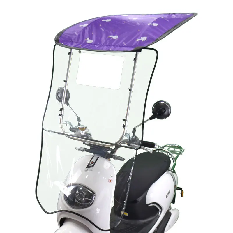 Wholesale windproof durable and strong promotional Scooter electric bike motorcycle rain umbrella