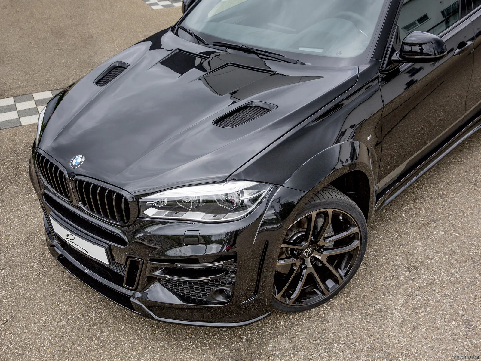 High quality LM wide style carbon fiber / fiber glass car bumpers body kit fit for F16 X6