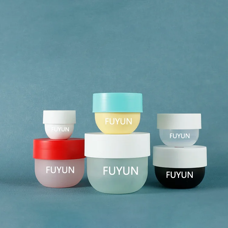 wholesale Cheap Empty Face Cream Jar 50g-500g Scrub Container Pink Blue Black Cosmetic Jars Pp Bowl Shape Plastic Hair Mask Jars