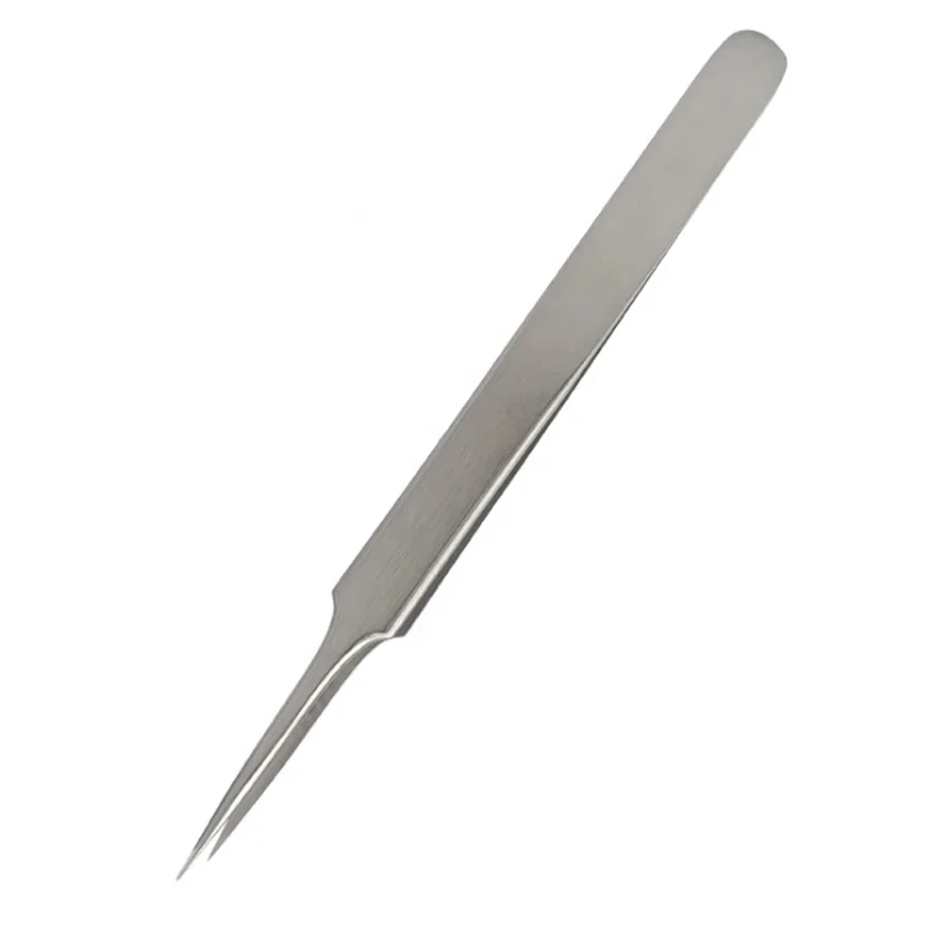 14cm st-14 Fine-pointed eyelash extension clip eyelash  stainless steel tweezers