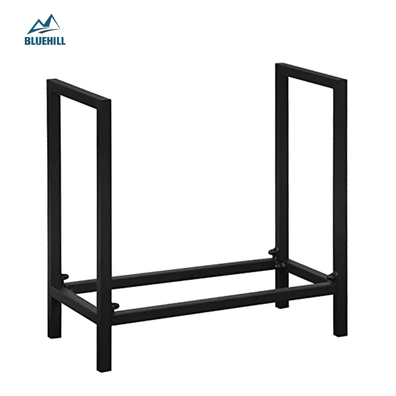 Outdoor Firewood Log Storage Rack Bracket Kit,Fireplace Steel Storage Holder