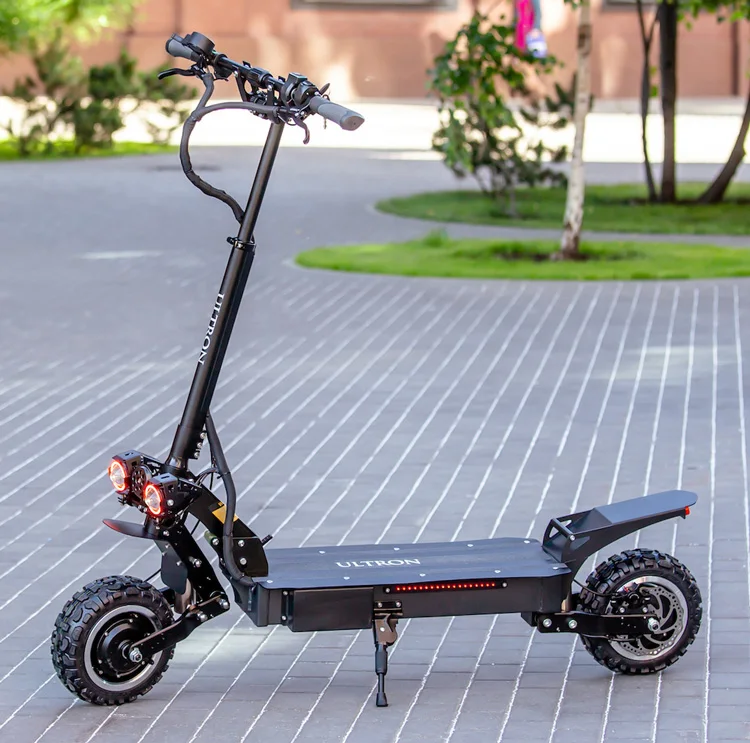 
ULTRON T108 Foldable 60V3200W High Speed 80Km/h 2 Wheel Adult 11 Inch Dual Motor Off Road Electric Scooter With 45A Controller 