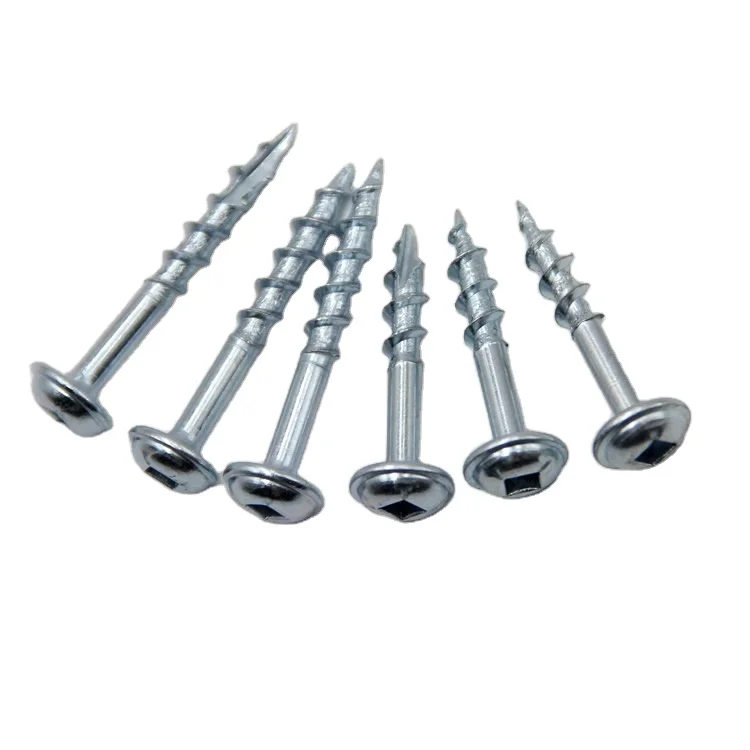 #8*1 coarse thread square drive round washer head pocket hole screws