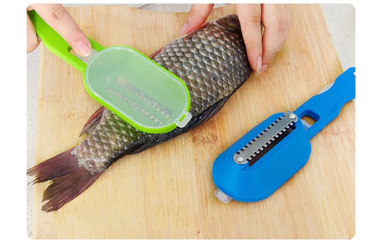 Kitchen Gadgets 2020 New Designs Cleaning Fish Skin Scraping Scales Planing Fish Scale Remover