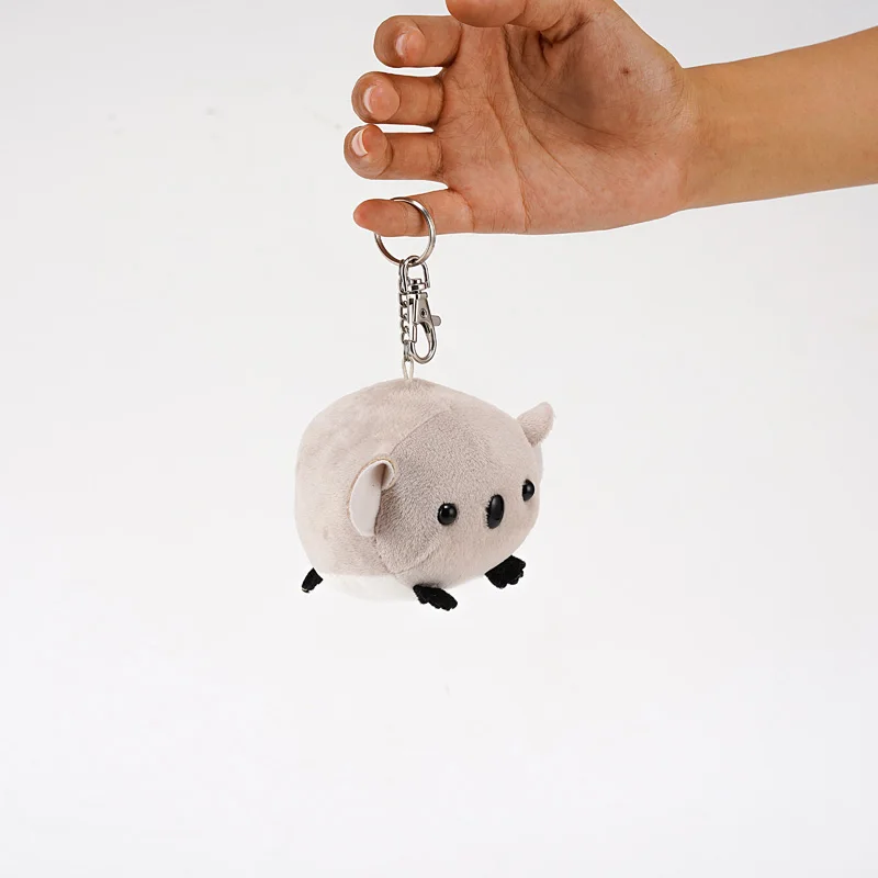 Factory Cute Soft Baby Stuffed Lion Giraffe Koala animals Kid Mini Keychains Plush Keychain Toys
