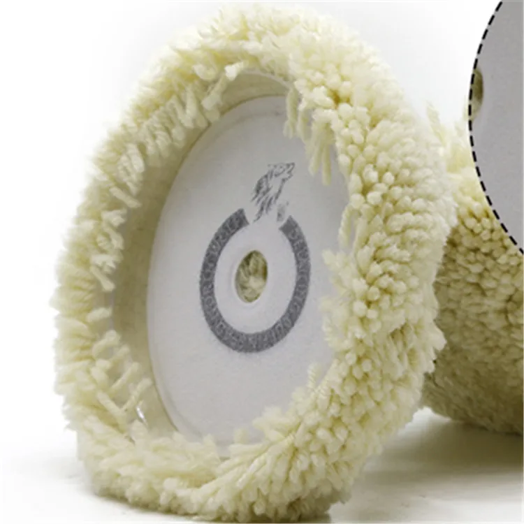 Шерстяная полировальная накладка, изогнутая задняя односторонняя шерстяная полировальная накладка