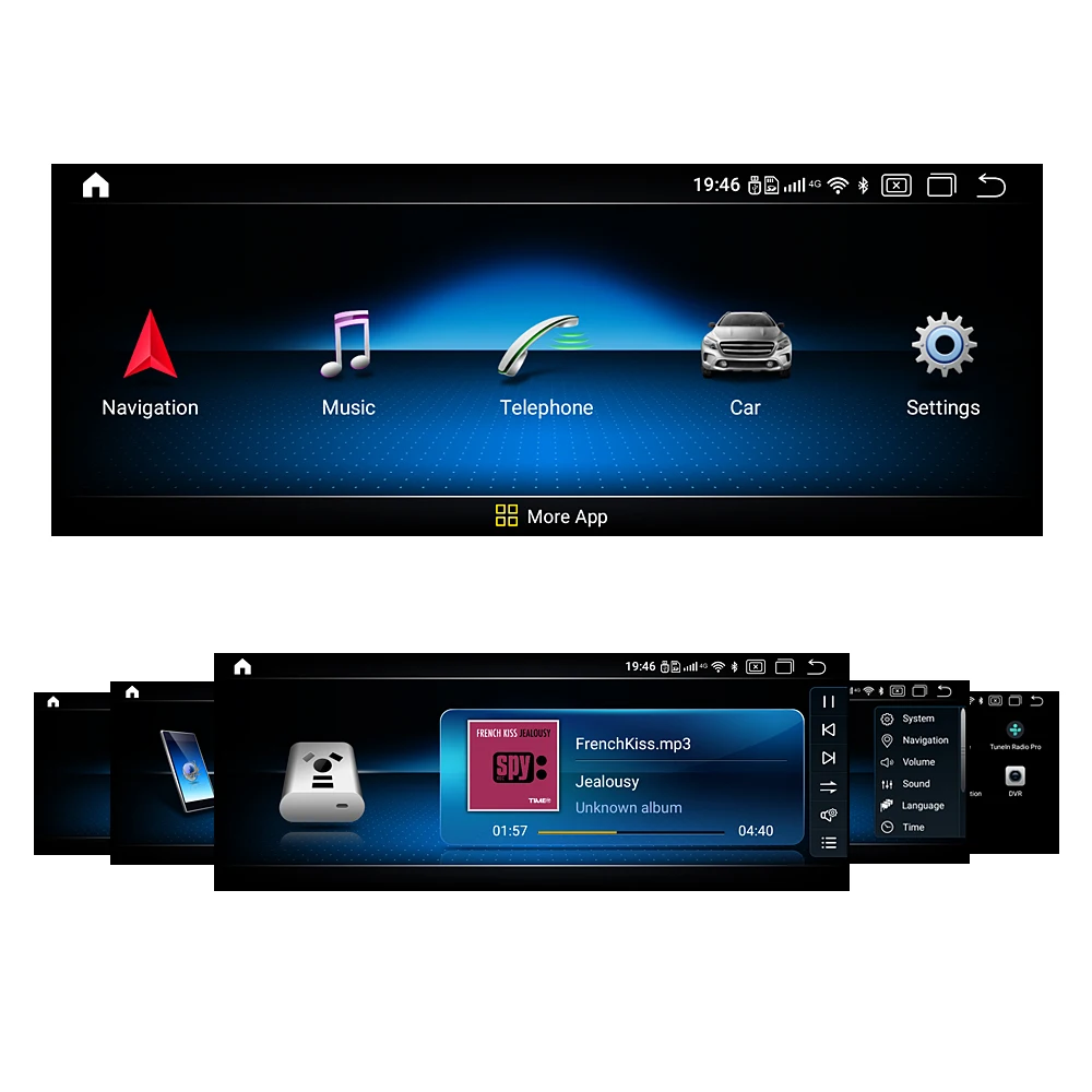 
Ugode GLA A CLA Android 10 Qualcomm screen 2+32G Car Multimedia Player Stereo for Benz with 4G network 
