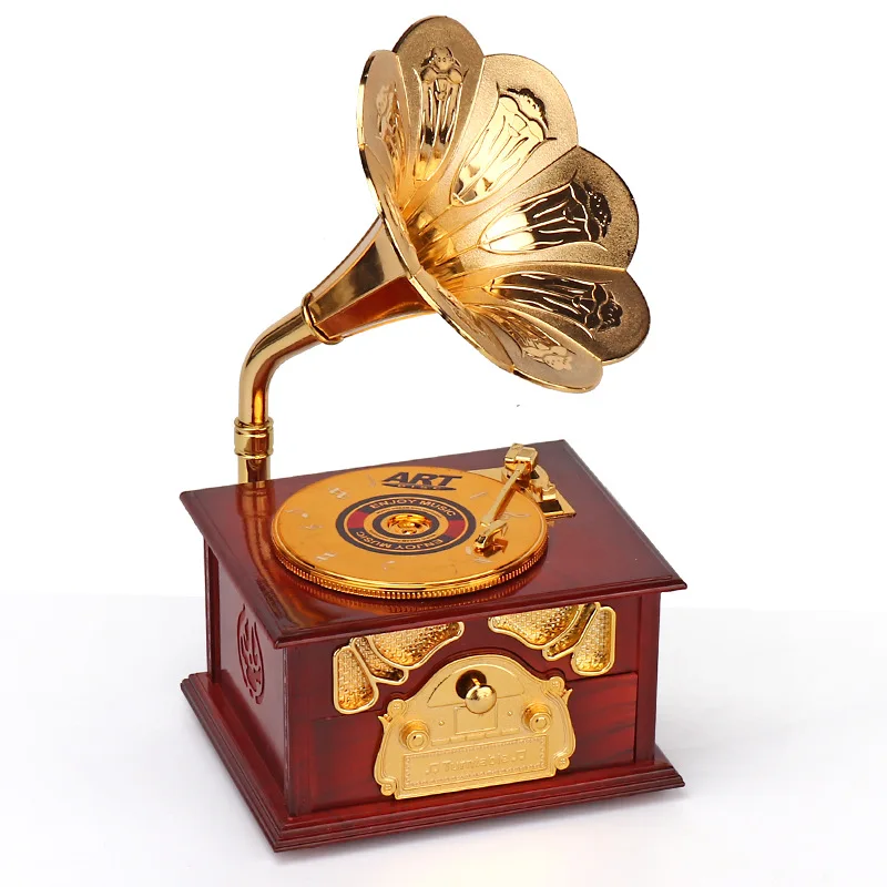 Wholesale Vintage audio music box Vintage Music Box Decoration Music Box Gift