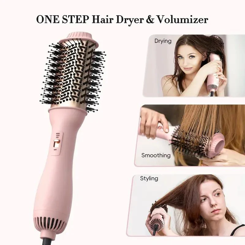 Hot Hair Blow Dryer Brush Hot Air Brush One Step HairDryer Styler Volumizer 4 in 1 for Drying Straightening Curling Volumizing