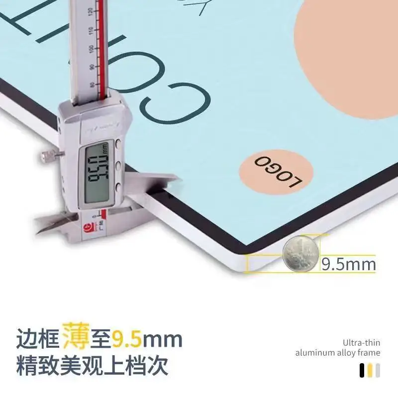 Ad LED Poster Frame For Restaurant&Cinema Marketing Products Led Advertising Light Box Aluminum Frame Tempered Glass Light Boxes