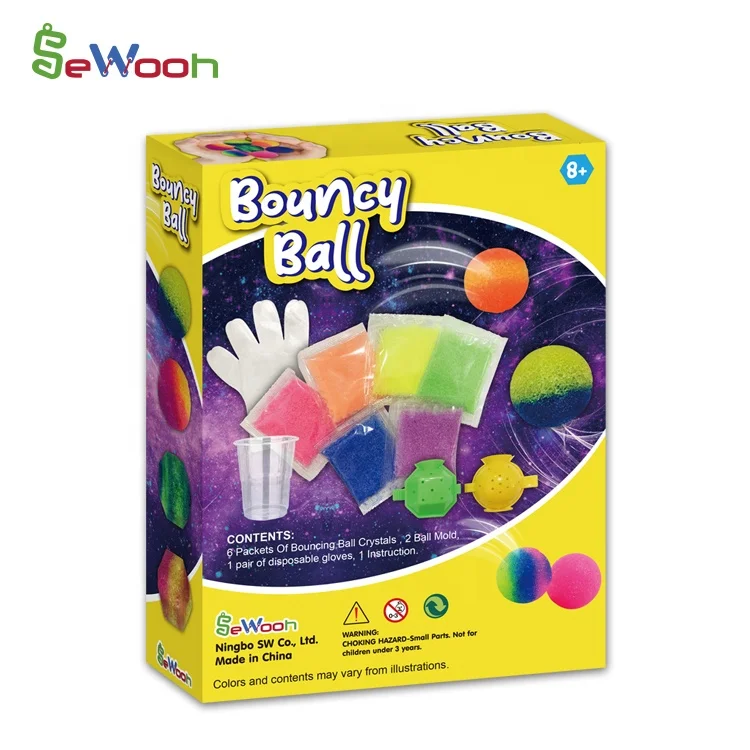 DIY  Bouncy Power Balls  Science Activity  Handmade Craft Crystal Power Kit for Kids