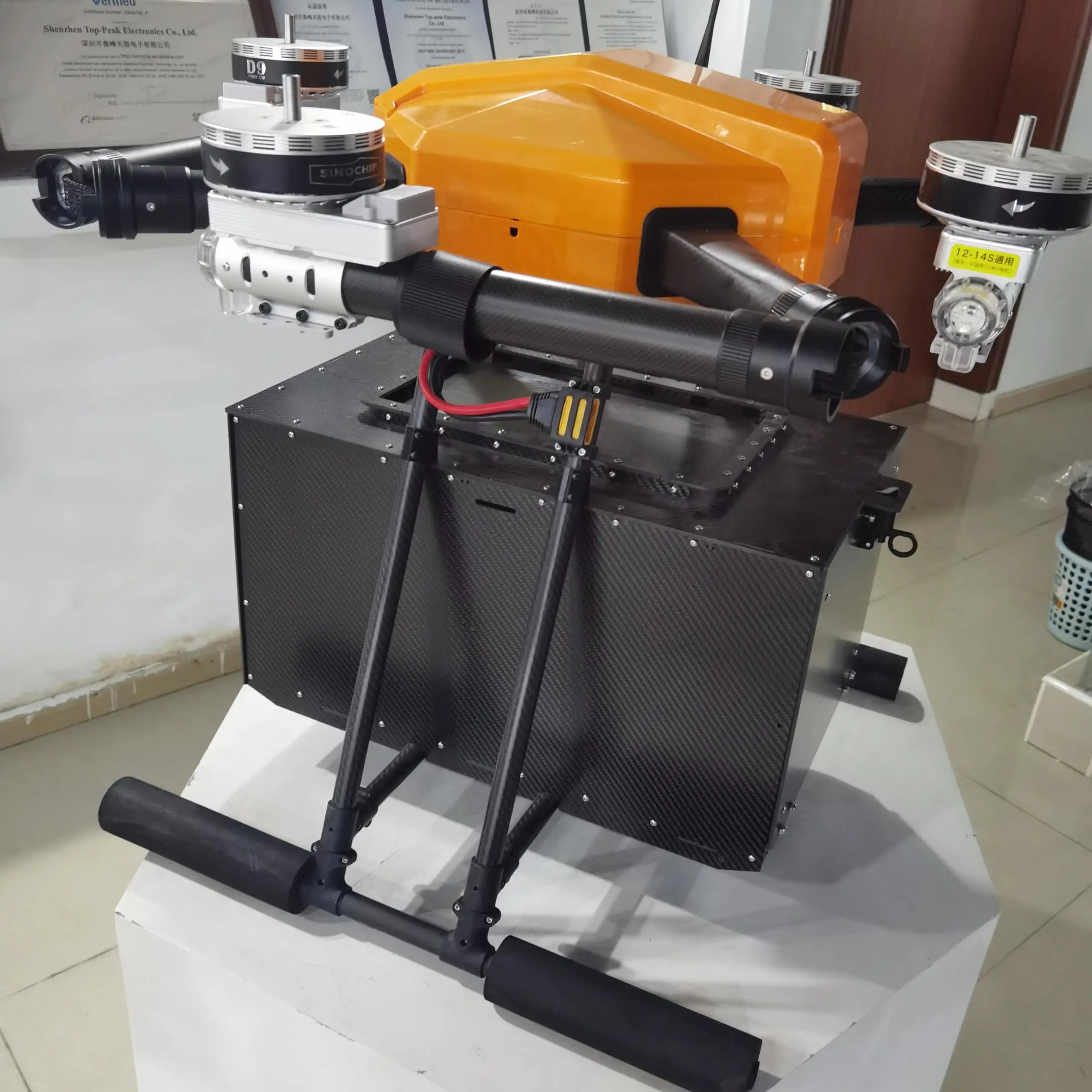 Sinochip transport UAV drone shipping drone food delivery drone for golf club with obstacle avoidance radar