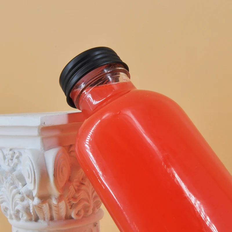 Новый дизайн стеклянная бутылка для сока Kombucha холодного прессования 250 мл с винтовой крышкой
