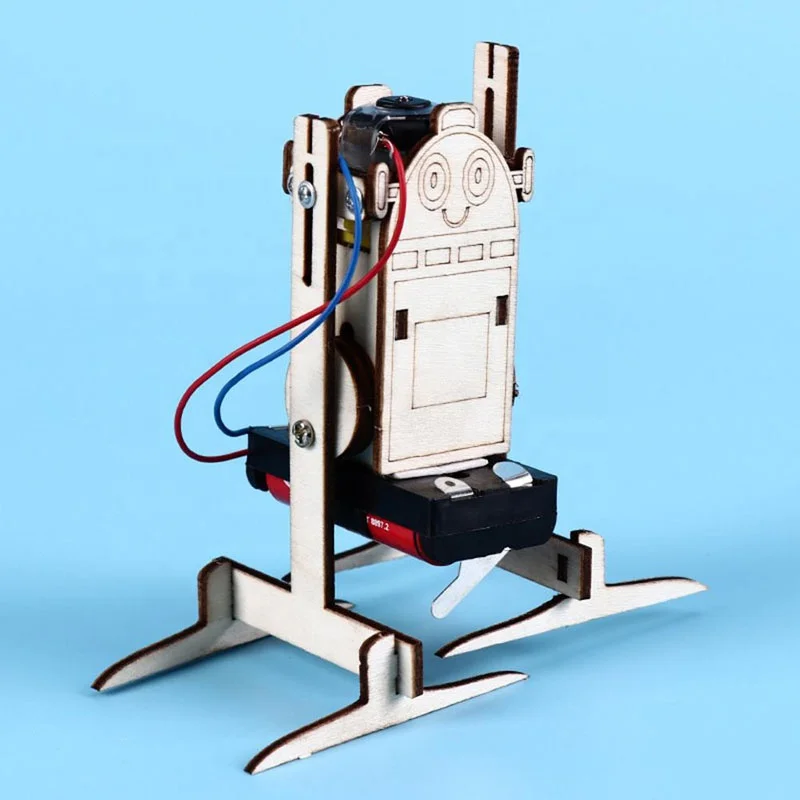 DIY Electric Assemble Walking Robot Kit Education Science Experiments Toys Invention Kids