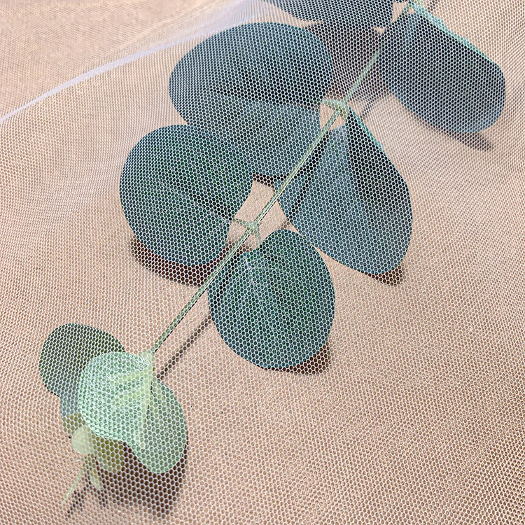 Factory wholesales women textiles tulle fabric 24gsm Nylon 4 layer Mesh Fabric(6420)for causal uniform garments dresses