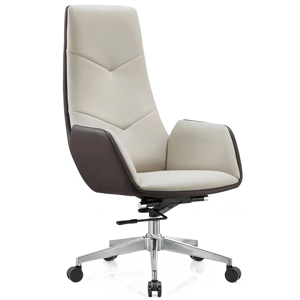 Executive Luxury Cowhide Genuine Leather Office Chair Cheap Price PU Leather Boss Chairs Lifting Ergonomic