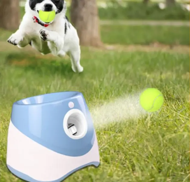 High quality Outside Dog toy modern ABS Tennis Pet Thrower Launcher Pet Outdoor Auto Ball Throwing Pitcher