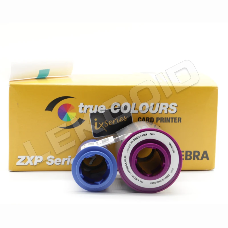 Zebra ZXP Series 7 Printer Color Ribbon 800077-740 250 Images 800077-740em