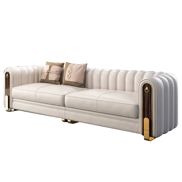 2023 оптовая продажа L-образный диван, мебель для гостиной, современный роскошный диван из коровьей кожи