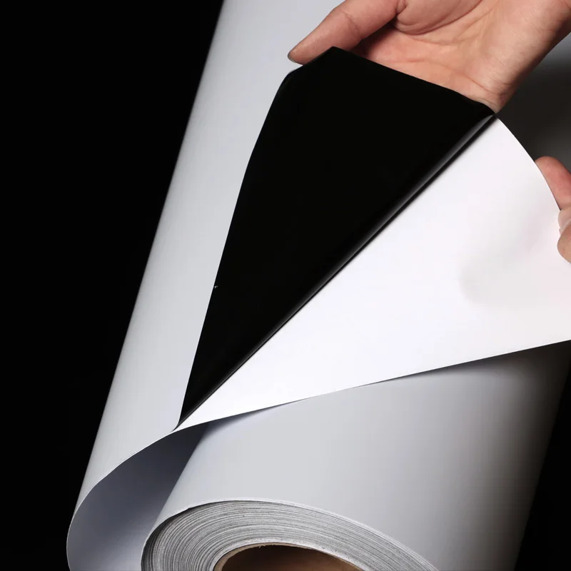 Aoli Glossy Matte black glue PVC Self Adhesive Waterproof Vinyl Film Self Adhesive Vinyl