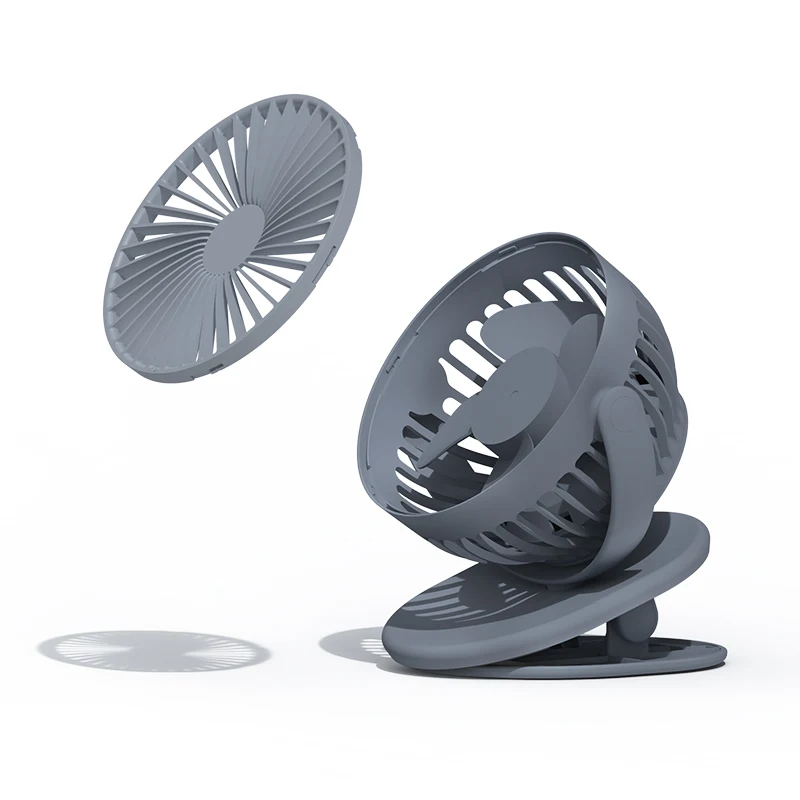2024 New Arrivals Alibaba USB rechargeable mini clip fan small table fan for outdoor Foldable portable fan