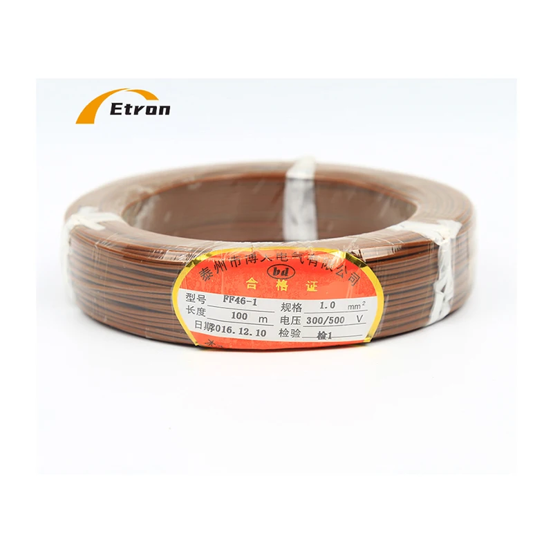 Factory Made Ff46-1 Resistance Fep Insulated Tin-plated High Temperature Wire