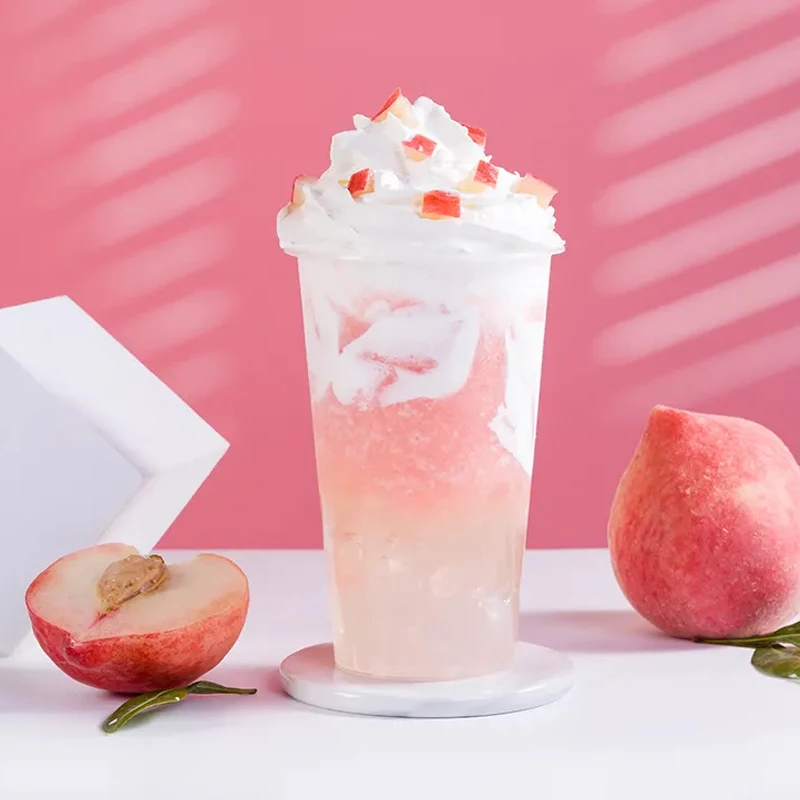 Wholesale 1.36 kg Juice Peach Puree High Quality For Bubble Tea  Fruit Tea Dessert Ice Cream Different Flavor