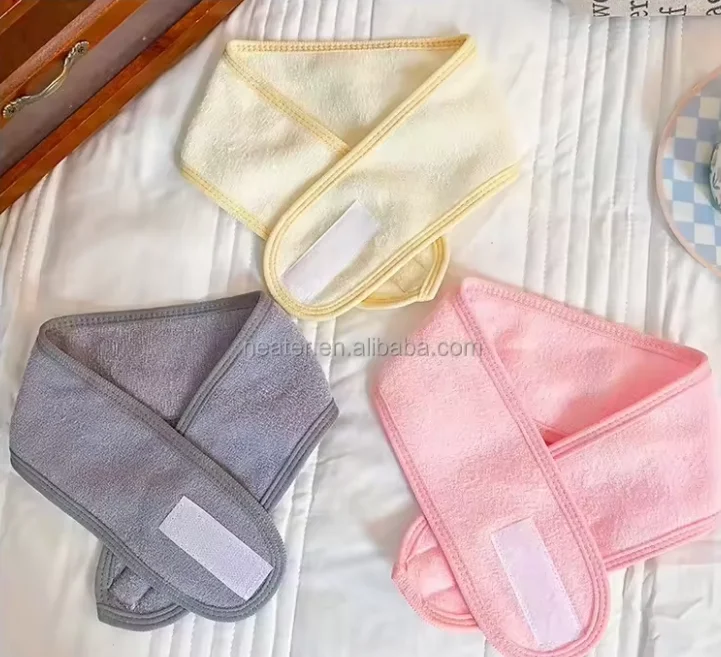 Cosmetic Wrap Turban Face Wash Adjustable Yoga Women Facial Toweling Bath Hairband Makeup Headbands SPA Salon Accessories