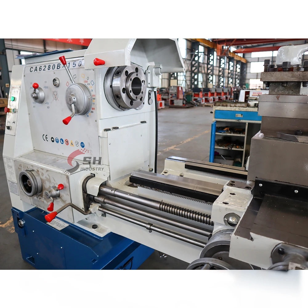 easy operate Body processing conventional lathe machine CA6140 horizontal manual lathe