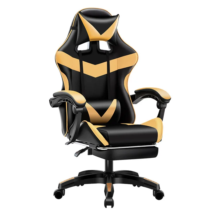 Modern foam game silla leather Home Office gaming chair Wholesale Pu Leather Office Racing white pc computer gaming room chair