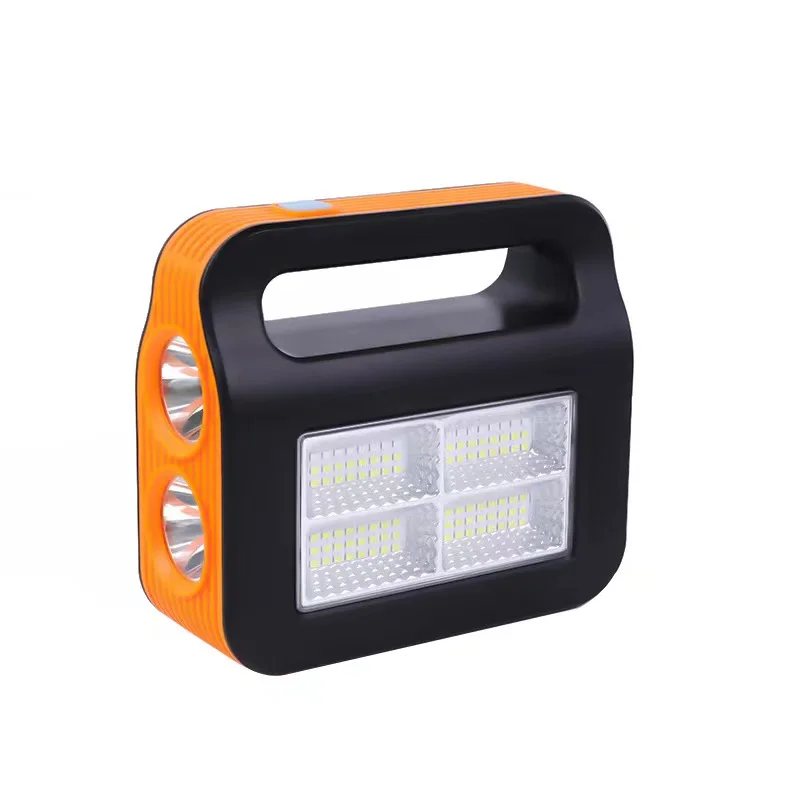 200w LED solar and USB rechargeable portable multifunctional dimmable camping light power supply