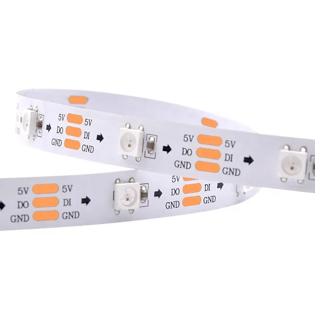 Smd 5050 5 В Rgb 60 Светодиодная Пиксельная Адресуемая Sk6812 Ws2812b лента