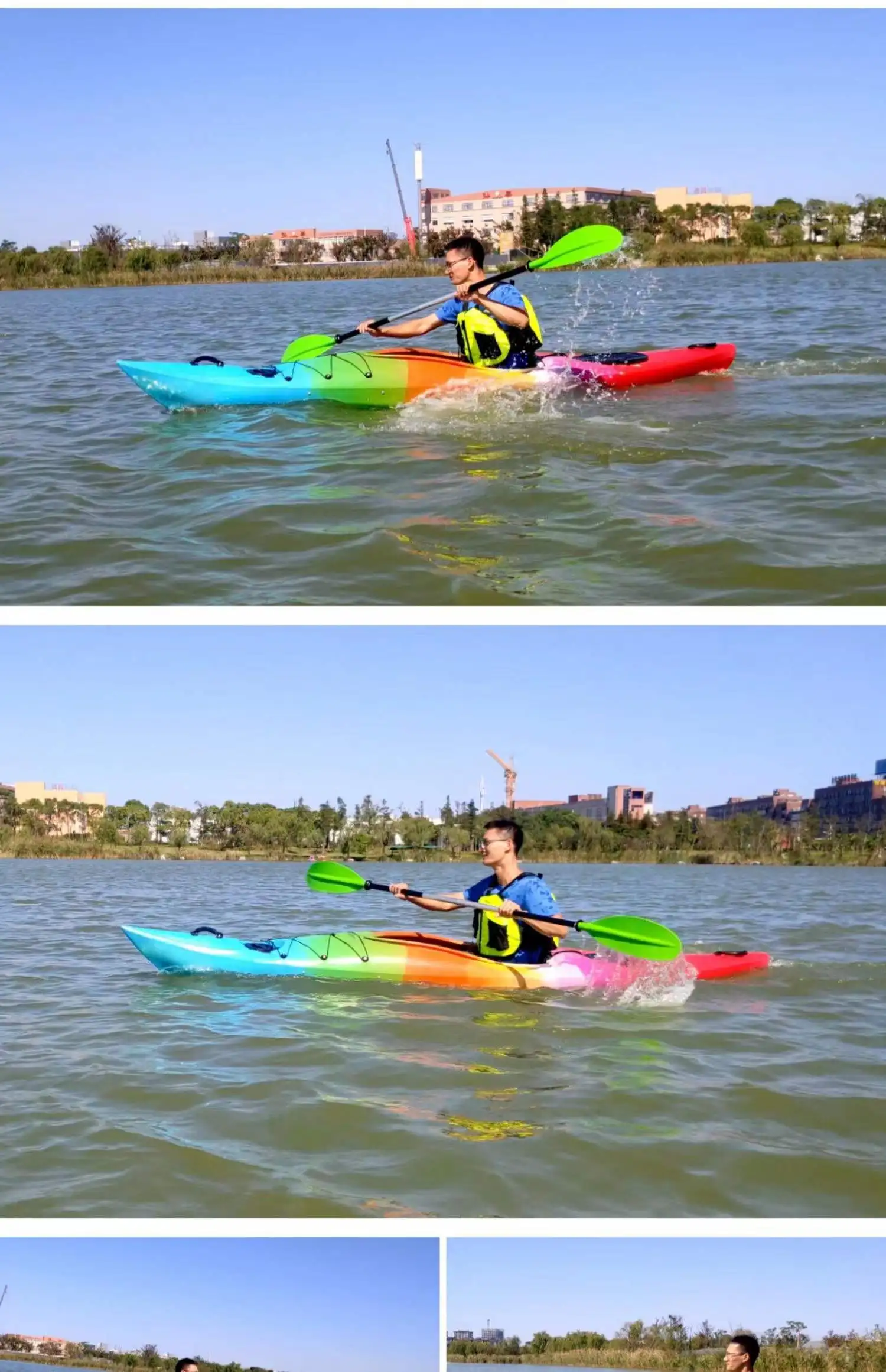 Real Young single seat sea kayak for fast speed ocean kayak