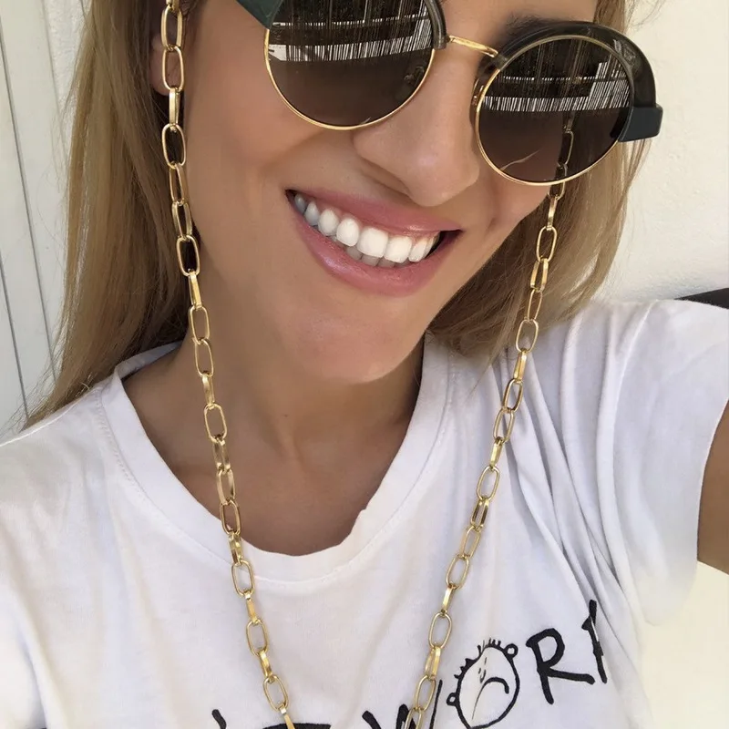Wholesale gold sunglasses chain multi-style fashion chain glasses strap