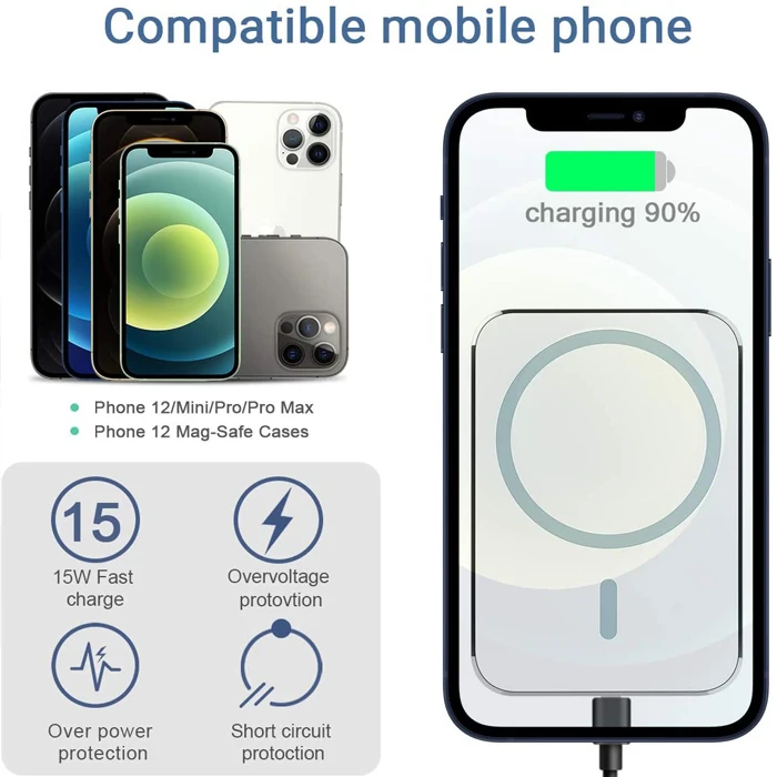 
15w magnetic Wireless fast Charger Car Air Vent Mount phone holder new arrivals 2021 new products 