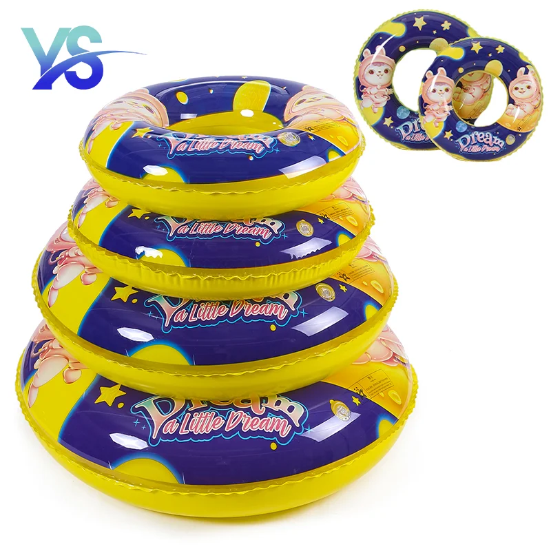 High Quality Manufacturer Outdoor Double Layer Thickened Pvc Inflatable Swimming Pool Float Ring